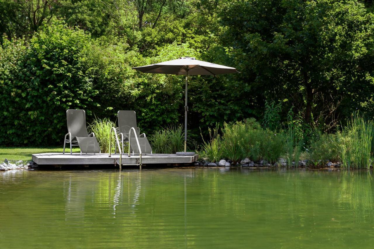 Romantic Wooden Lodge,Sauna,Schwimmteich,Alleinstehend,Absolut Ruhig Hessisch Oldendorf Exterior photo